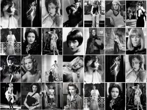collage of film actresses showing different styles and fashions